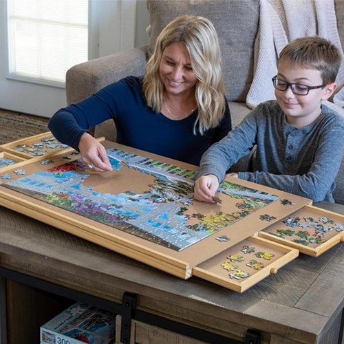 1000pcs puzzle table - table, tilting