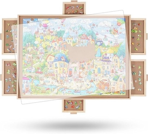 Rotating puzzle board 6 - board, w/6