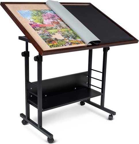 Jigsaw puzzle play - play, table