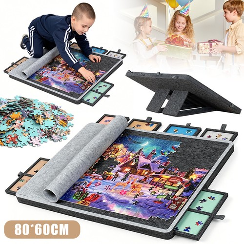 Portable jigsaw puzzle - puzzle, board