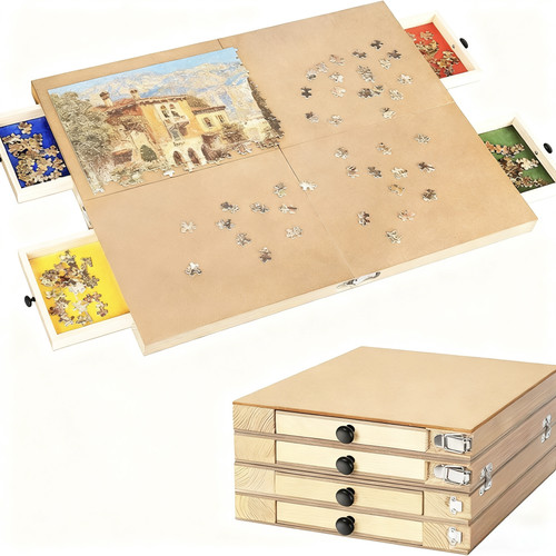 1000 piece wooden - piece, jigsaw