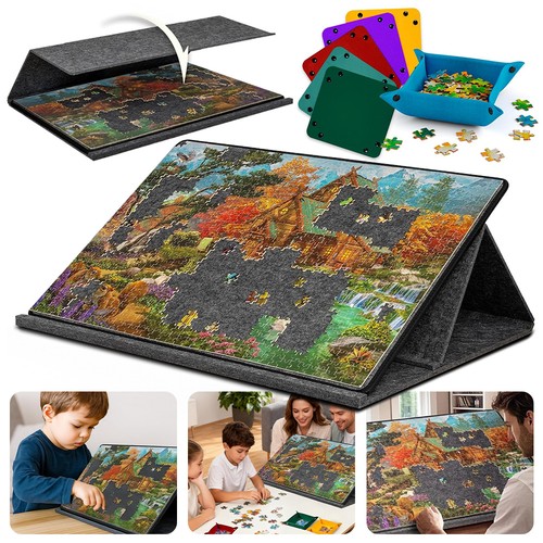 Tilting jigsaw puzzle board - jigsaw,